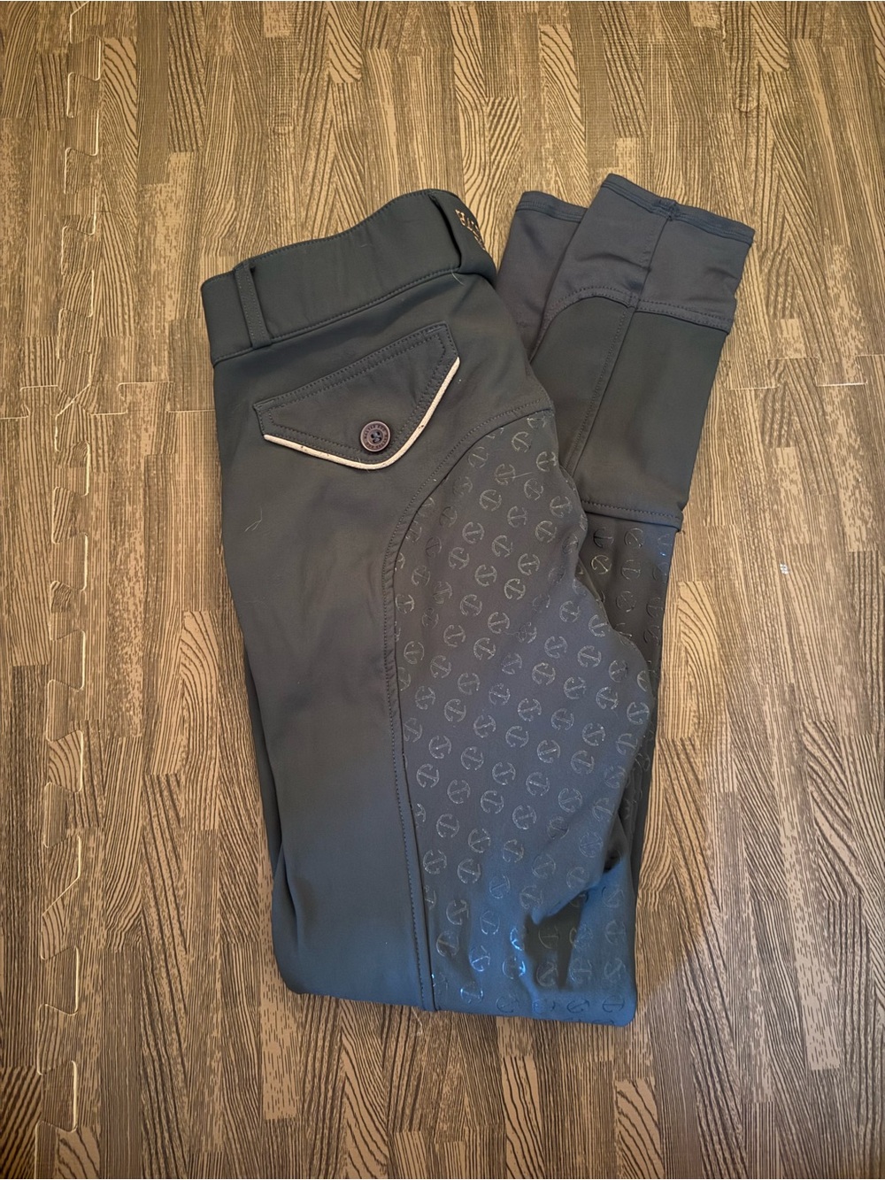 Halter Ego Eevolution Full Seat Breeches in Spruce & Rose Gold - Size 28